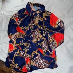 AKIRA Silk Blouse set